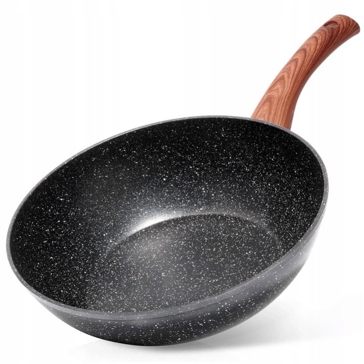 Granitová wok pánev Black&wood 28 cm