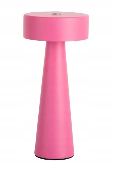 Růžová stylová stolní lampa do ložnice Mini Led Ring