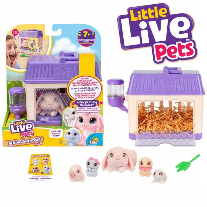 Уцінка LITTLE LIVE PETS Мама Surprise Króloikl з Дітьми Міні Зайчик (пошкоджений) — фото 7