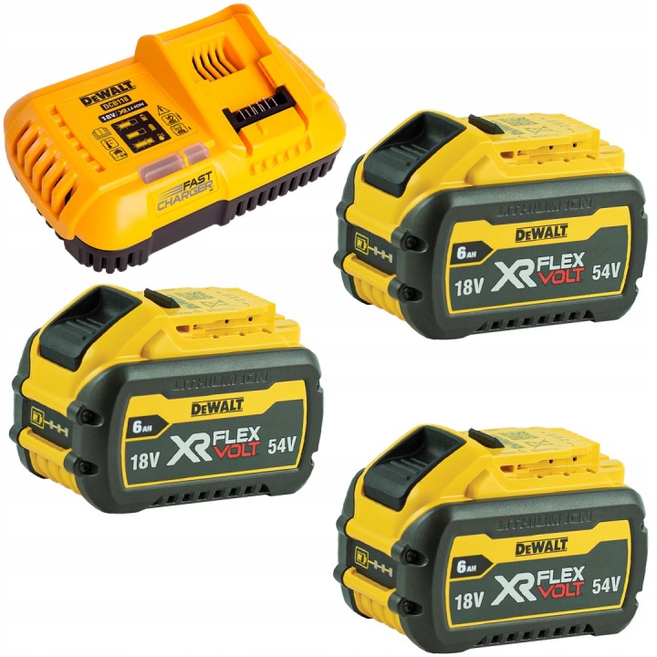 Nabíječka DCB118 3x Akumulátor DCB546 6Ah DeWALT
