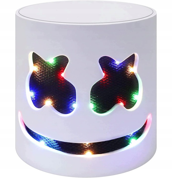 Маска на хелловін, маска DJ LED, маска на хелловін, аксесуари для костюма — фото 2