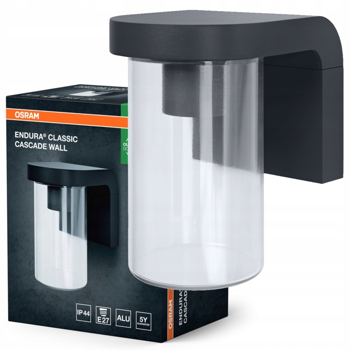 Zahradní nástěnné svítidlo Venkovní fasádní lampa E27 Šedá IP44 Endura Osram