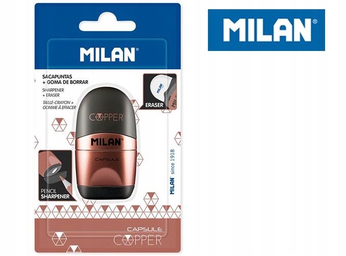Точилка-гумка Capsule Cooper блістер MILAN — фото 2