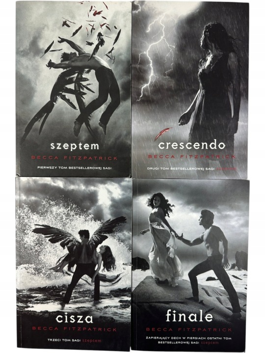 Zdjęcie egzemplarza: Szeptem 1-4 / Cisza Finale / Becca Fitzpatrick / zestaw książek