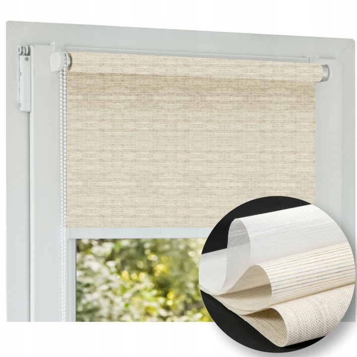 Boho slaměné žaluzie Polské výroba, Přírodní žaluzie, 58x220 Oeko-tex