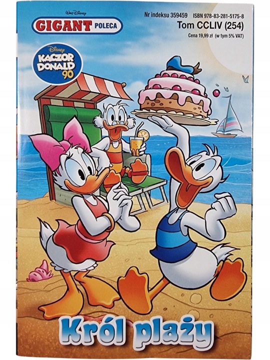 Zdjęcie egzemplarza: Król Plaży / Gigant Poleca / Kaczor Donald / Komiks nr 254