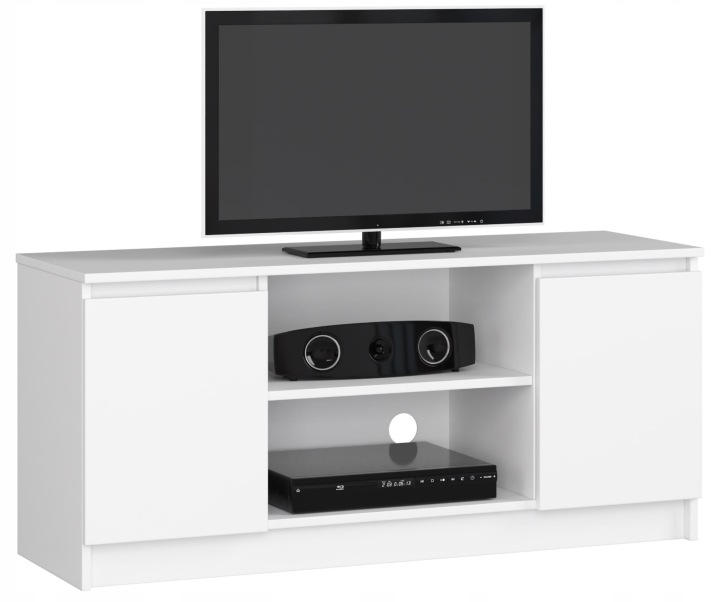 Skříňka Rtv stolek 2D1P 120 cm bílá komoda Akd