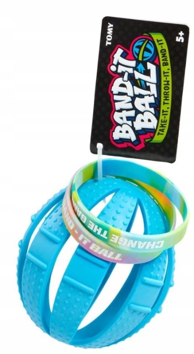 TOMY BAND-IT BALL М'яч що змінює форма 3 в 1 синя — фото 4