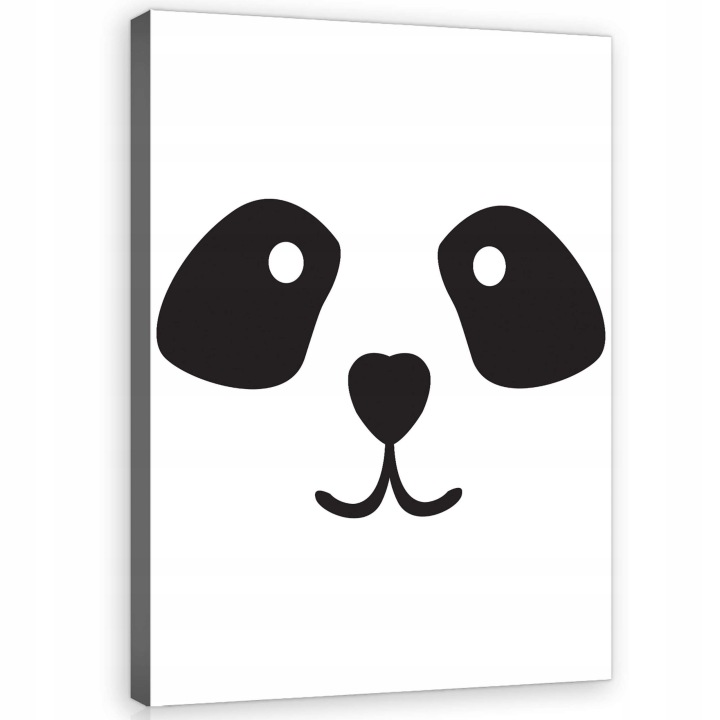 Obraz 75x100 Panda sladký jednoduchý minimalismus černobílé zvíře portrét