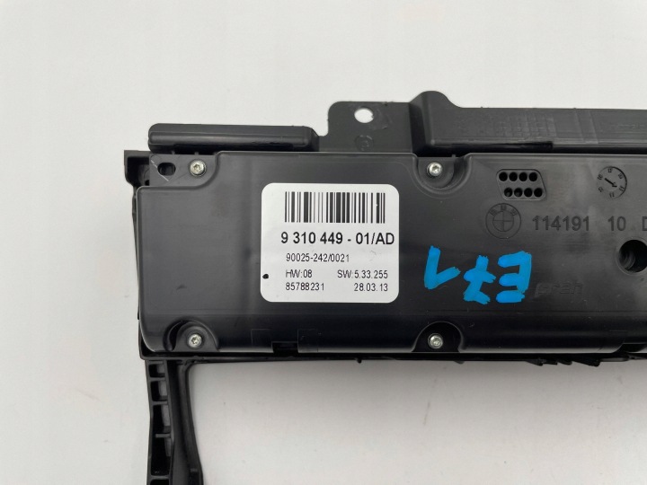 BMW X6 E71 X5 E70 AIR CLIMATIS PANEL 9310449 7