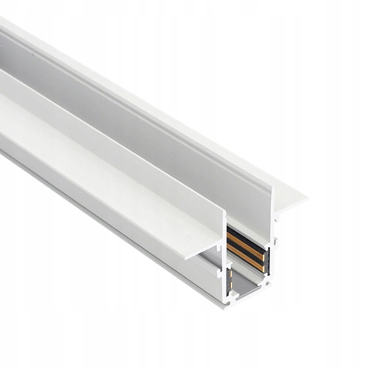 Magnetická podomítková lišta pro desky G-k 12.5 mm Bílá 1 m 48VDC Smart Track
