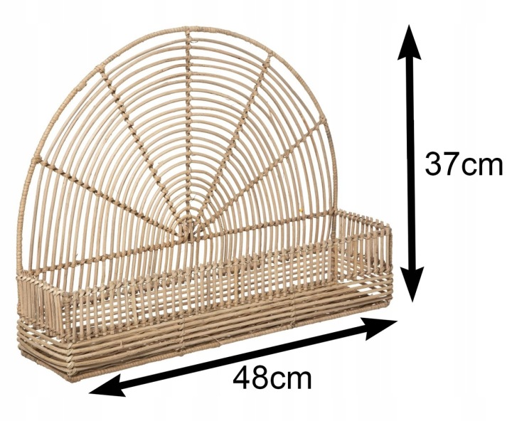 Półka kuchenna ścienna komplet półek BOHO rattan Marka Atmosphera
