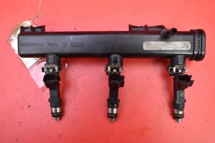 Kraftstoffverteiler Einspritzleiste Einspritzdüse H1BG-9H487-AA FORD FIESTA MK8 1.1 Ti-VCT 70 KM 17