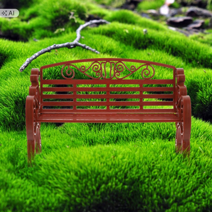 Декоративна модель BENCH бурий 2 шт. для MIKROLANDZCAPEU — фото 11