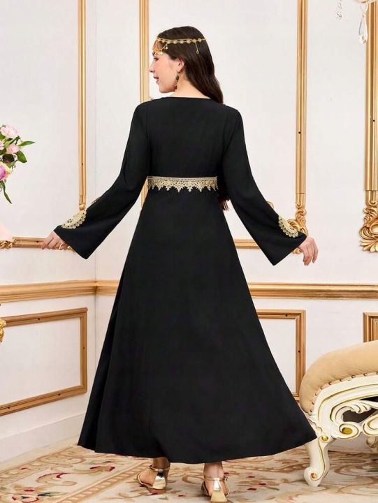 SHEIN дівчача туніка паранджа чорна MAXI 152-158 ŁYE