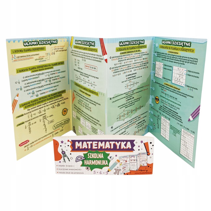 Шпаргалка гармошка математика - дроби B6 — фото 4