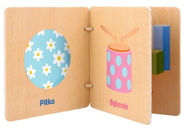TREFL дерев'яна книжечка пізнай іграшки трефлики — фото 2