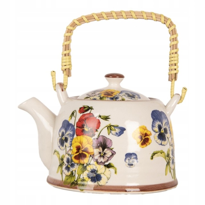 Porcelánová konvička se sítkem s motivem bratříčků 800 ml