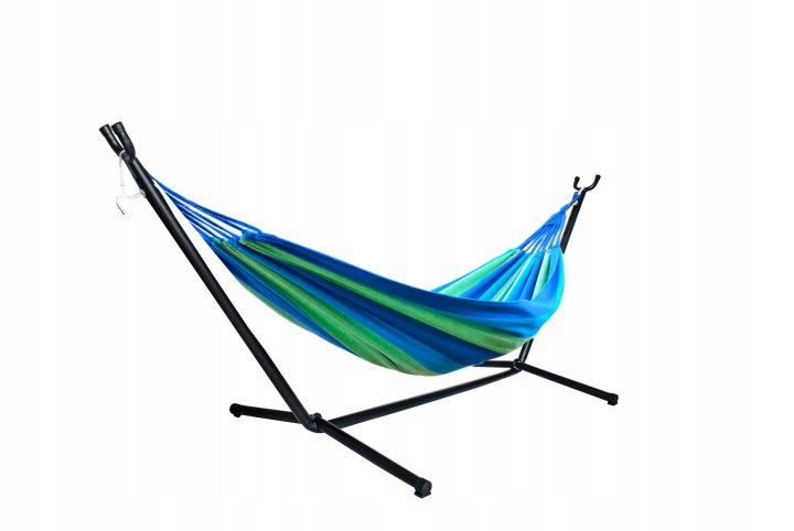 Zahradní houpací síť pro 2 osoby, 200x150cm s rámem