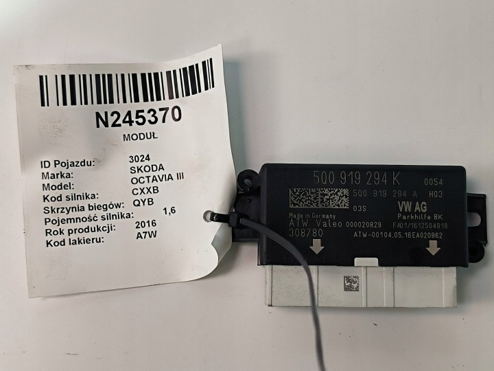 modul PDC 5Q0919294K SKODA OCTAVIA III