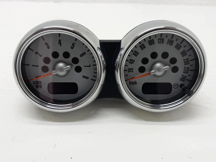 MINI COOPER ONE R50 R53 quadro strumenti TACHIMETRO contagiri PREDKOSCIOMIERZ CHROME 6966500 VALEO OEM