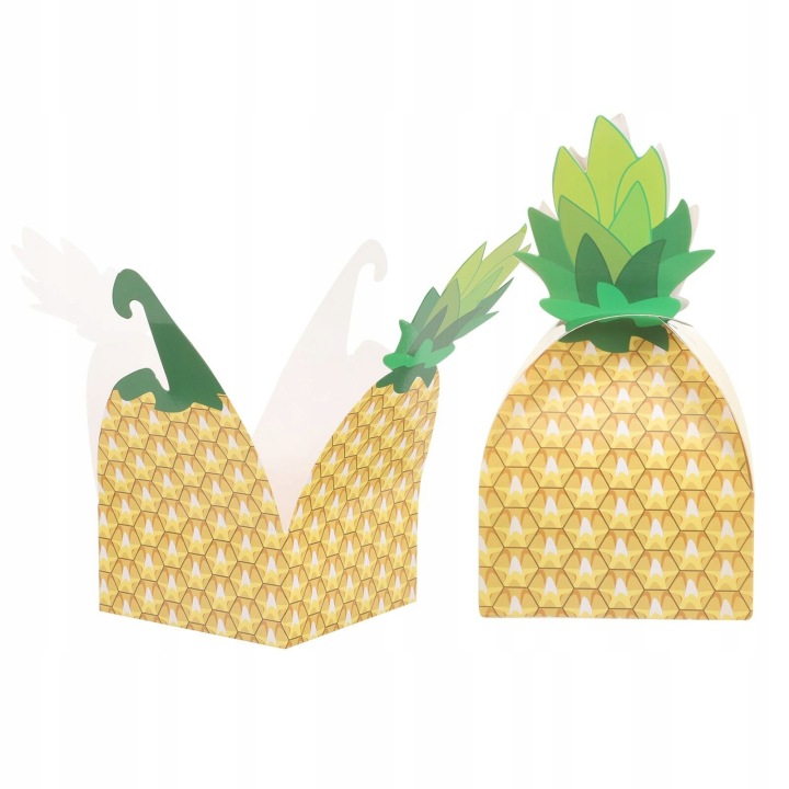 KORZEC ананас FAVOR BOXES 20 шість TROPICAL WEDDING вечірка — фото 11