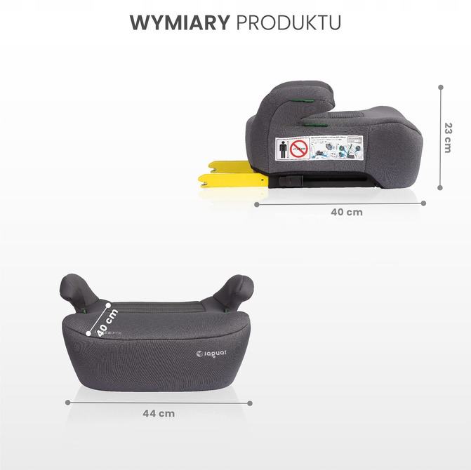 Автокрісло підставка ISOFIX 125-150 см I-SIZE сидіння бустер — фото 8