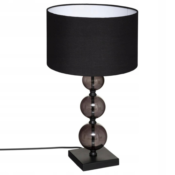 Skleněná stolní lampa černá stojací lampa e27
