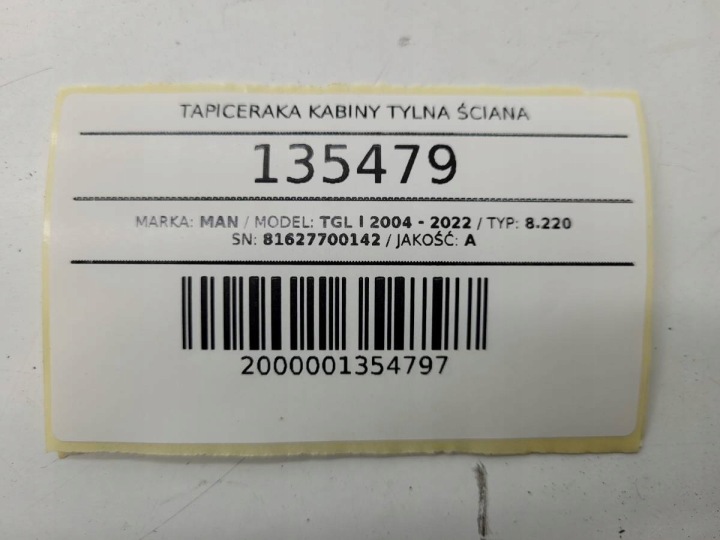 CABIN TAPICERAKA TALL MAN TGL 81627700142 10