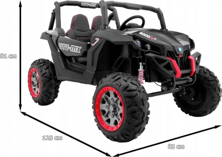 JEEP багі UTV на акумулятор 24 В сила 180 Вт амортизатори ключ — фото 12