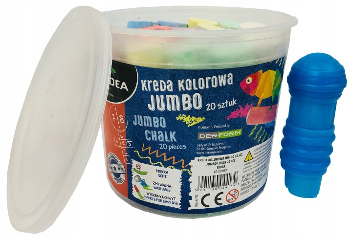 Крейда кольорова JUMBO 20 шт. — фото 2