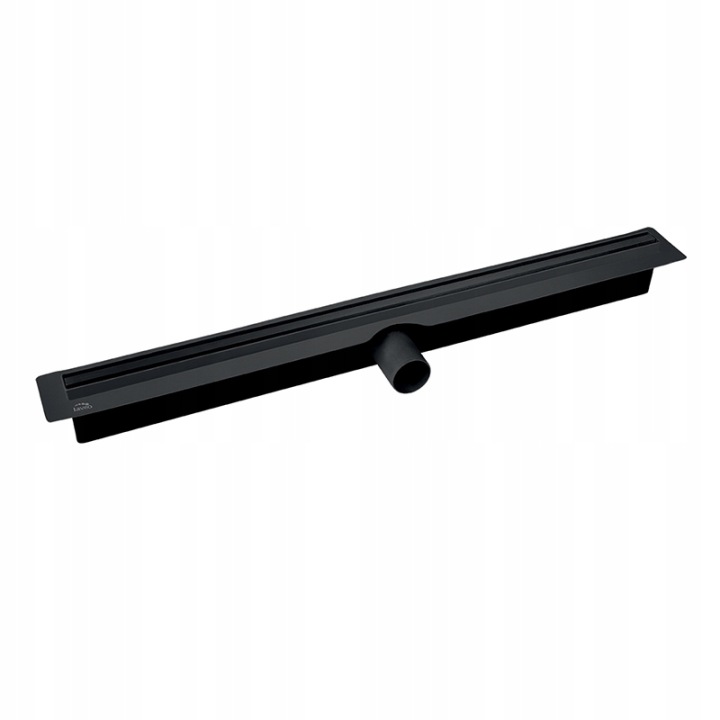 Lineární odtok Slim 60 cm černý, nerezová ocel 304, 24 l/min