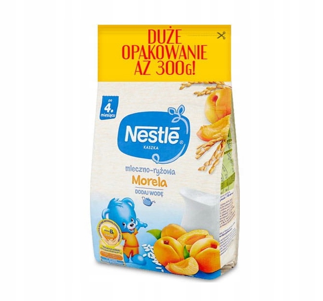 NESTLE Кашка Молочна молочно-рисова абрикос 300 г по 6 місяця — фото 2