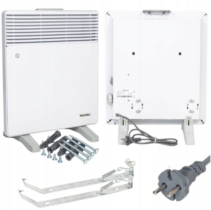 Konvektorový ohřívač Warmtec EWX-500W bílý nástěnné držáky