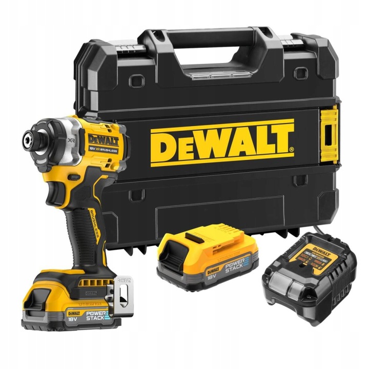 Rázový utahovák 18V Xr 282Nm 2x1,7Ah sada Powerstack Dewalt DCF860E2T