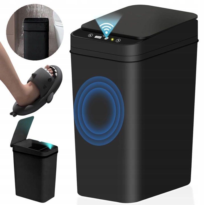 Odpadkový Koš Do Koupelny 12 L, Inteligentní Automatický Odpadkový Koš