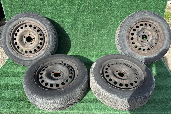 cerchi ferro GM 2150129 6.0" x 15" 5x112 ET 49 pneumatici, gomme ruote