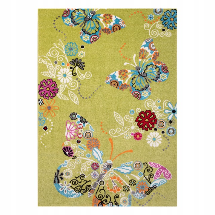 Килим дитячий Метелики 114 Зелений BELLA Kids 200x290 см