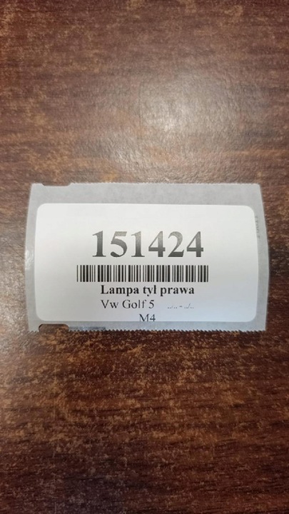VW GOLF V LAMPA ΠΊΣΩ ΔΕΞΙΆ ΣΕ CLAPE 1K6945094 9