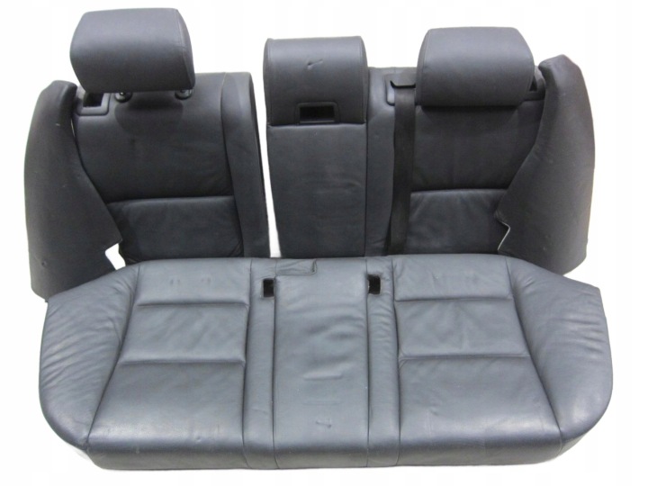 BMW 5 E61 sedile posteriore posteriore pelle, in pelle nero SIEDZISKO OPARCIE