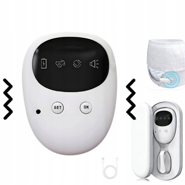Alarm Probuzení Noční Namáčení Bezdrátový Senzor Pro Děti