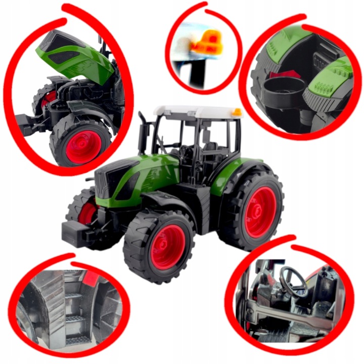 Великий Трактор JOHN DEERE з Причепом Захист від ударів Для Картоплі Привід — фото 3