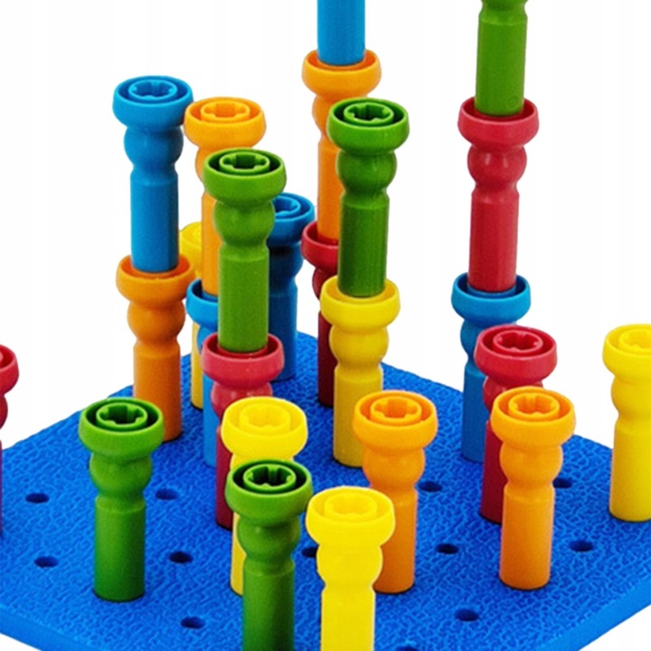 Складання Peg Board Набір Навчання кольорів Рання — фото 4