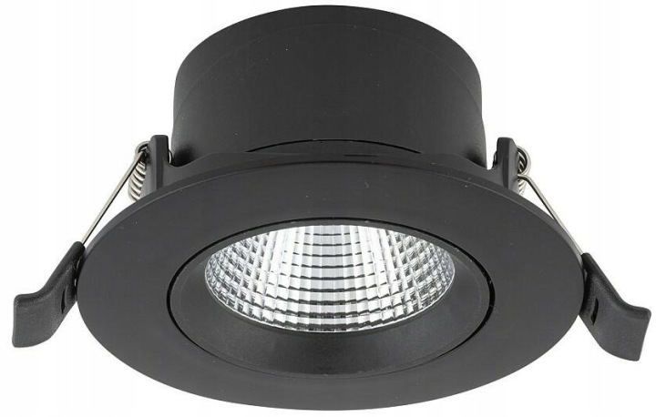 Oprawa Podtynkowa EGINA Czarny LED 15W IP20 3000K Oczko Sufitowe Do Domu