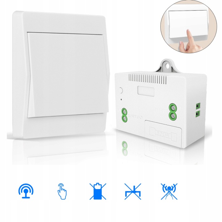 Bezdrátový Spínač Světla 230 V 433 Mhz Voděodolný