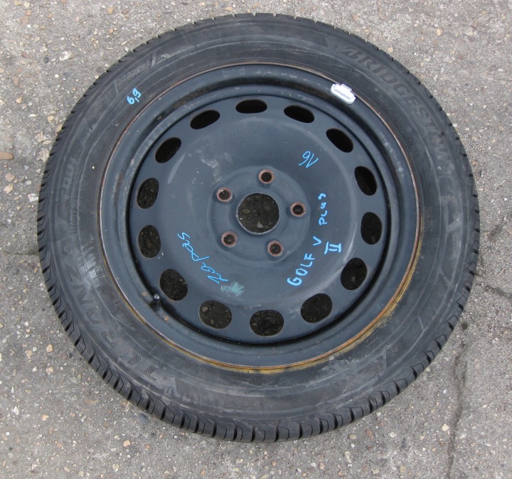 VW GOLF V positivo CUSCINETTO TENDICINGHIA Ruota di scorta 16 5X112 1K0601027A
