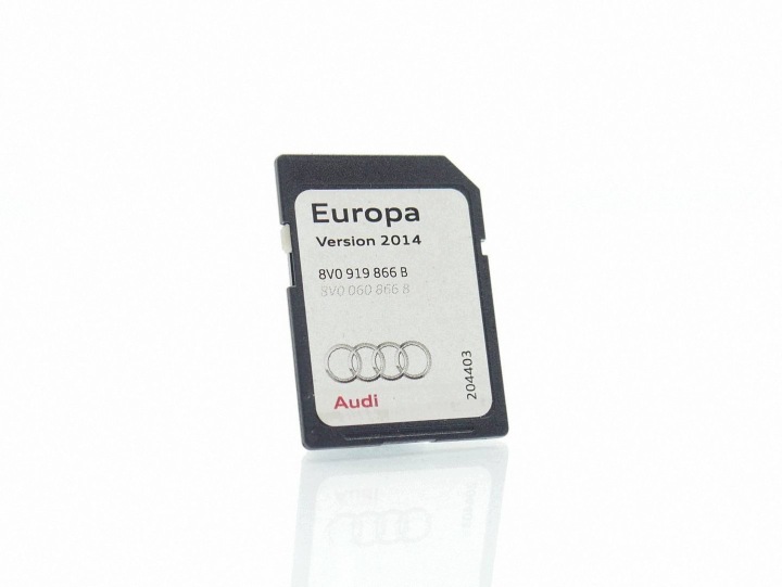 KARTA PAMIECI SD navigation devices EUROPA MAPY DO AUDI A3 8V 8V0919866B