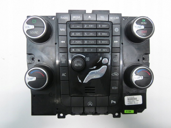 Pannello controllo RADIA CLIMATIZZATORE ARIA CONDIZIONATA VOLVO V60 e S60 II 31443428