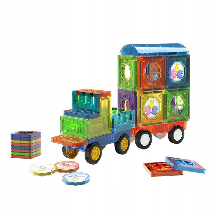 MAGNETIC BLOCKS 3D MAGNETIC 73el SET OF EDUCATIONAL BLOCKS FOR CHILDREN Hero / Fairy Tale none