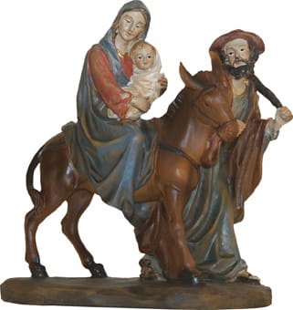 Figura Svatá rodina – Útěk Do Egypta – výška 13,5 cm pro figurky o výšce 13 cm
